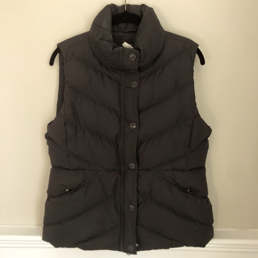 J. Crew Down Vest Sherpa Sz M